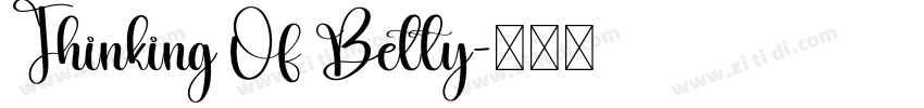 Thinking Of Betty字体转换